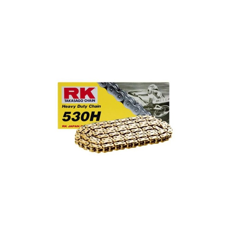RK ŁAŃCUCH NAPĘDOWY 530H-120 ZAPINKA (CL) W ZESTAWIE KOLOR STANDARD (POJEMNOŚĆ: DO 400 CCM) (34,3 KN)