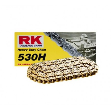 RK ŁAŃCUCH NAPĘDOWY 530H-120 ZAPINKA (CL) W ZESTAWIE KOLOR STANDARD (POJEMNOŚĆ: DO 400 CCM) (34,3 KN)