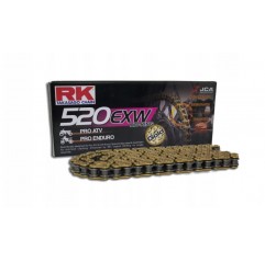 RK ŁAŃCUCH NAPĘDOWY 520EXW-120 (XW-RING) ZAKUWKA (CLF) W ZESTAWIE KOLOR STANDARD (POJEMNOŚĆ: DO 750 CCM) (34,3 KN)