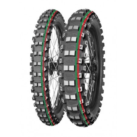 MITAS OPONA 80/100-12 TERRA FORCE-MX MH 50M (CZERWONO-ZIELONY PASEK) TT TYŁ DOT 2025 (DOT:XJDP/XTDP/JDDP) (460049) (zamiennik:70