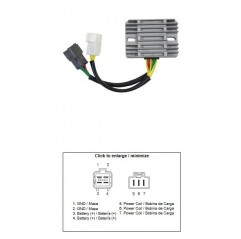 DZE REGULATOR NAPIĘCIA SUZUKI AN 400 BURGMAN '07-'16 (32800-47H50) (12A)