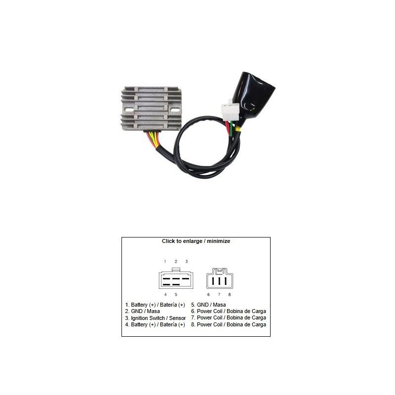 DZE REGULATOR NAPIĘCIA HONDA VTX 1800 '03-'08 (31600-MCH-000) (12A)