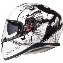 MT KASK (2021) INTEGRALNY THUNDER 3 SV VLINDER Z BLENDĄ KOLOR CZARNY/BIAŁY POŁYSK ROZMIAR XXL