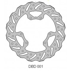 DELTA BRAKING TARCZA HAMULCOWA PRZÓD HONDA CR 125 '95-07, 250 '95-01, CRF 250 '04-14, CRF 450 '02-14 WAVE (240X101X3MM) (6X6,5MM