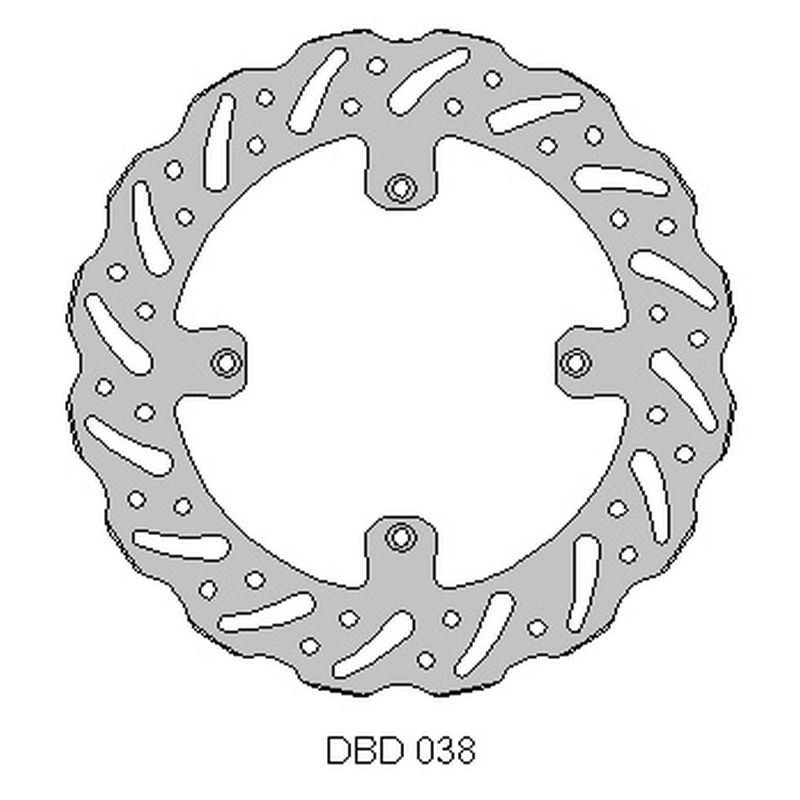 DELTA BRAKING TARCZA HAMULCOWA PRZÓD HUSQVARNA CR/WR 125 '00-13, TR/TC/WR 250 '00-13, TE/TC 450/510/610 '05-10, WAVE (260X120X3M