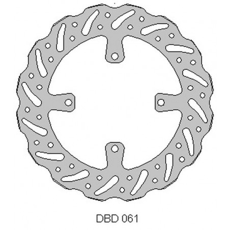 DELTA BRAKING TARCZA HAMULCOWA PRZÓD KAWASAKI KX 250 '15-21, KX 450 '15-21, WAVE (270X109,5X4MM) (4X9,5MM) (NG1151)