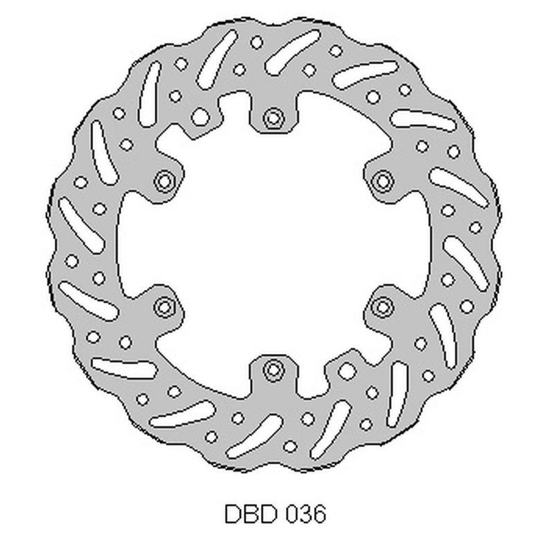 DELTA BRAKING TARCZA HAMULCOWA PRZÓD KTM 2T/4T '91-21, HUSABERG, HUSQVARNA, GAS-GAS '21, WAVE (260X126,5X3MM) (6X6,5MM) (NG140)