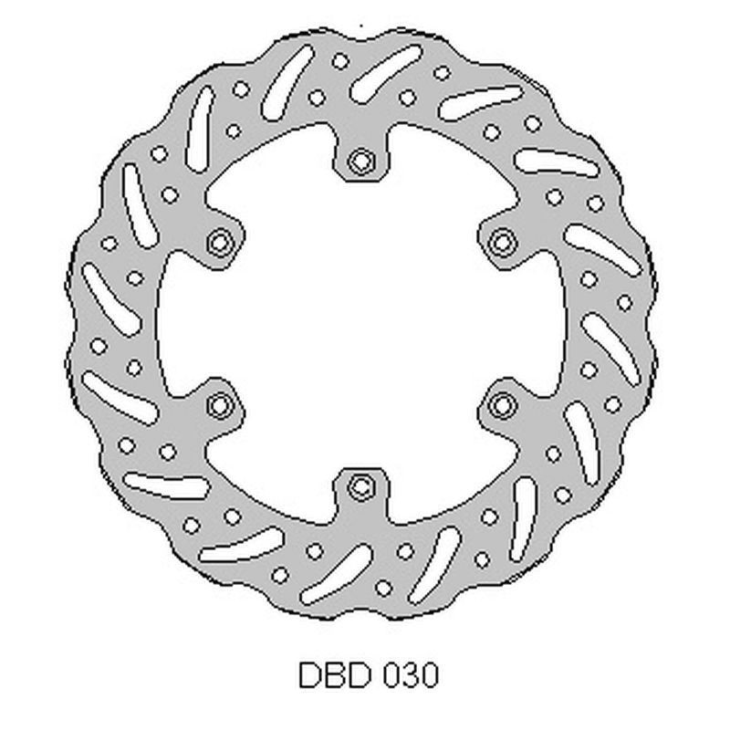 DELTA BRAKING TARCZA HAMULCOWA PRZÓD YAMAHA WR 125 '92-00, YZ 125 '90-00,WR/YZ 250 '90-00, WRF/YZF 400/426 '98-00, WAVE (245X118