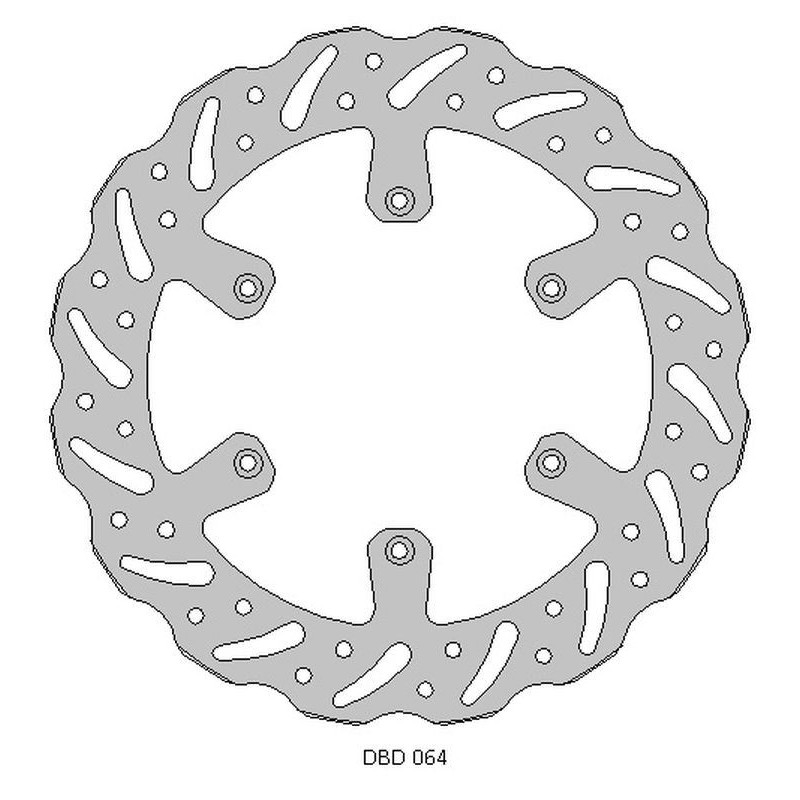 DELTA BRAKING TARCZA HAMULCOWA PRZÓD YAMAHA YZ 125 '17-21, WRF/YZ/YZF 250 '15-21, WRF/YZF 450 '16-21 WAVE (270X118X3,1MM) (6X6,5
