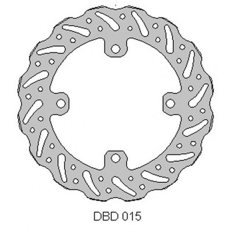 DELTA BRAKING TARCZA HAMULCOWA TYŁ KAWASAKI KX 125 '03-08, KX 250 '03-18, 21, KX 450 '06-18, 21, KLX 450 '07-21, KXE 450'10-20, 