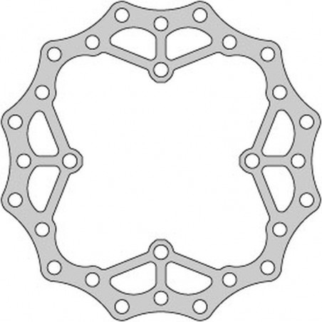 DELTA BRAKING TARCZA HAMULCOWA TYŁ KAWASAKI KX 125 '03-08, KX 250 '03-18, 21, KX 450 '06-18, 21, KLX 450 '07-21, KXE 450'10-20, 