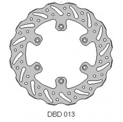 DELTA BRAKING TARCZA HAMULCOWA TYŁ KAWASAKI KX 125 '89-'02, KX 250 '89-02, WAVE (220X100X4MM) (6X6,5MM) (NG138)