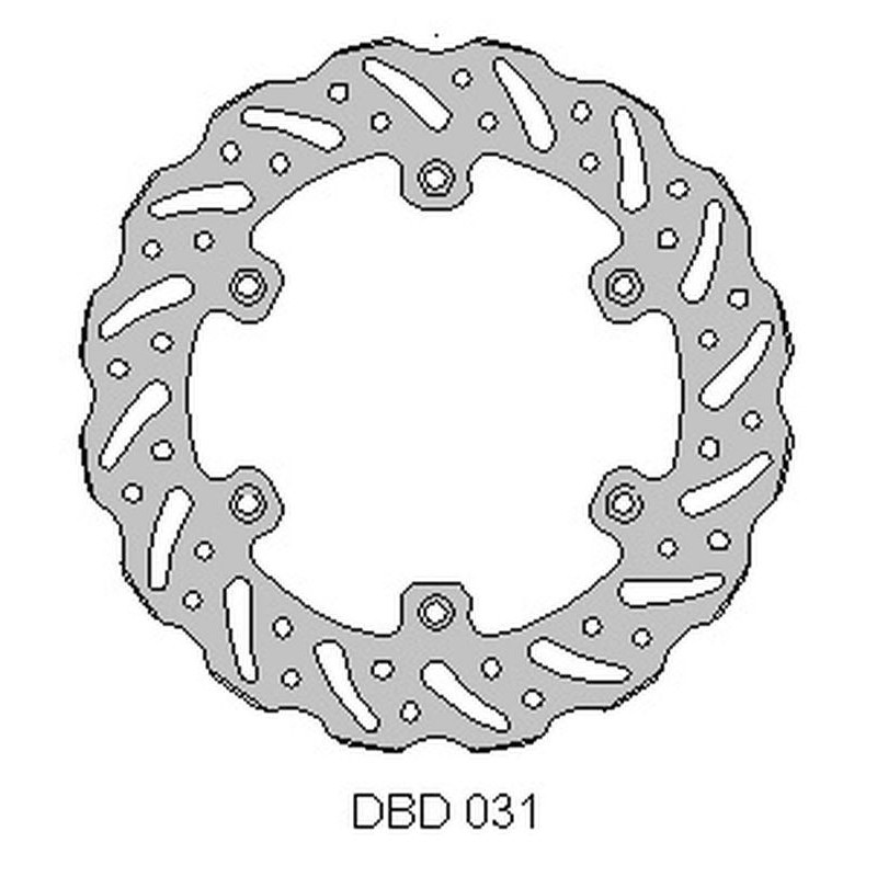 DELTA BRAKING TARCZA HAMULCOWA TYŁ YAMAHA WR 125 '92-00, YZ 125 '90-00,WR/YZ 250 '90-00, WRF/YZF 400/426 '98-00, WAVE (220X115X4