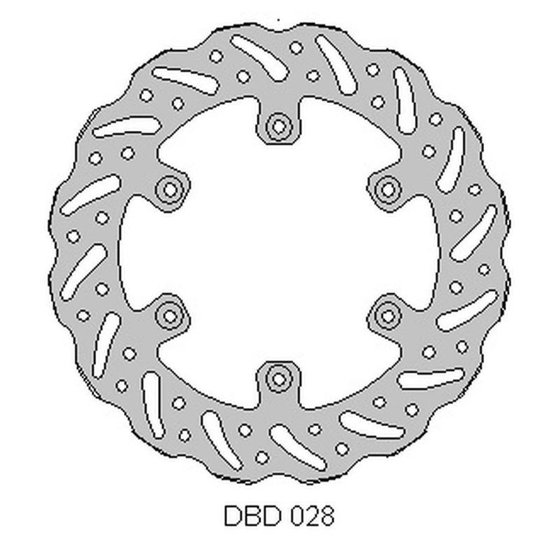 DELTA BRAKING TARCZA HAMULCOWA TYŁ YAMAHA YZ 125 '02-21, WRF 250 '02-21, WR 250 '02-07, YZ/YZF 250 '02-21, WRF/YZF '02-21, WAVE 