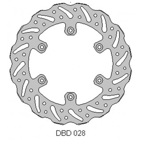 DELTA BRAKING TARCZA HAMULCOWA TYŁ YAMAHA YZ 125 '02-21, WRF 250 '02-21, WR 250 '02-07, YZ/YZF 250 '02-21, WRF/YZF '02-21, WAVE 