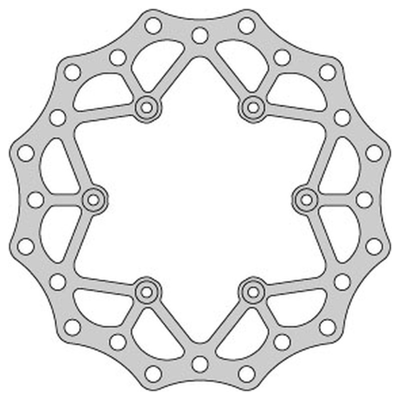 DELTA BRAKING TARCZA HAMULCOWA TYŁ YAMAHA YZ 125 '02-21, WRF 250 '02-21, WR 250 '02-07, YZ/YZF 250 '02-21, WRF/YZF '02-21, WAVE 