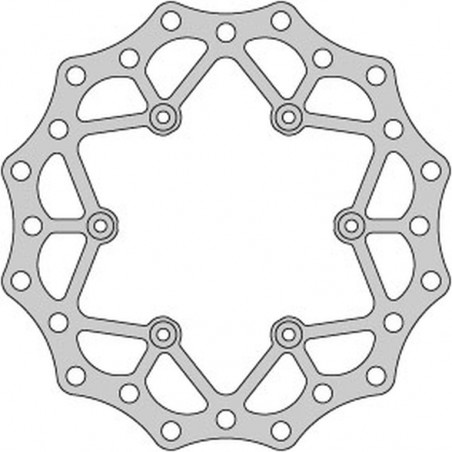 DELTA BRAKING TARCZA HAMULCOWA TYŁ YAMAHA YZ 125 '02-21, WRF 250 '02-21, WR 250 '02-07, YZ/YZF 250 '02-21, WRF/YZF '02-21, WAVE 