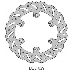 DELTA BRAKING TARCZA HAMULCOWA TYŁ YAMAHA YZ/WR 125 '98-01, YZ/WR 250 '98-'01, YZF/WRF 400/426 '99-01, WAVE (240X115X4MM) (6X6,5