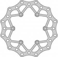 DELTA BRAKING TARCZA HAMULCOWA TYŁ YAMAHA YZ/WR 125 '98-01, YZ/WR 250 '98-'01, YZF/WRF 400/426 '99-01, WAVE ULTRA LIGHT (240X115