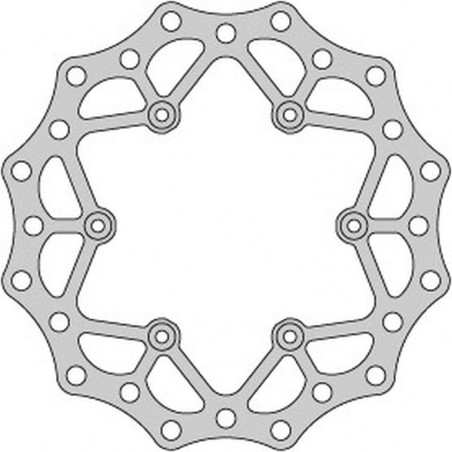 DELTA BRAKING TARCZA HAMULCOWA TYŁ YAMAHA YZ/WR 125 '98-01, YZ/WR 250 '98-'01, YZF/WRF 400/426 '99-01, WAVE ULTRA LIGHT (240X115