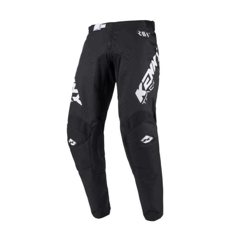 KENNY RACING SPODNIE CROSS/ENDURO MODEL TRACK RAW BLACK KOLOR CZARNY/BIAŁY ROZMIAR 38