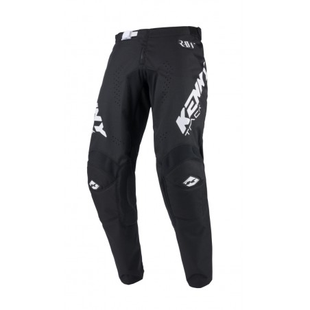 KENNY RACING SPODNIE CROSS/ENDURO MODEL TRACK RAW BLACK KOLOR CZARNY/BIAŁY ROZMIAR 38