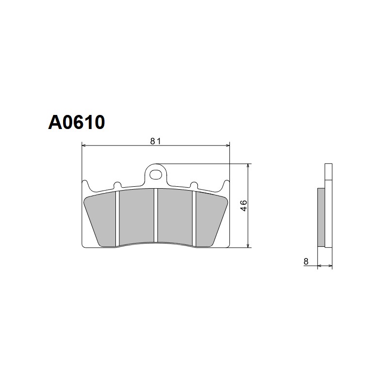 NISSIN KLOCKI HAMULCOWE KH613 PREMIUM SEMI-METALLIC (SPIEK METALICZNY) (ECE R90) (MADE IN JAPAN) (2P-268NS)