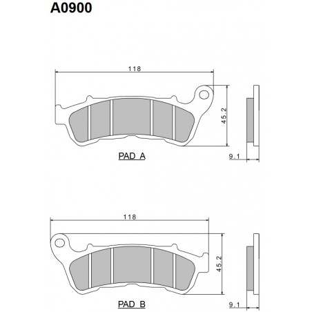 NISSIN KLOCKI HAMULCOWE KH388 PREMIUM SEMI-METALLIC (SPIEK METALICZNY) (ECE R90) (MADE IN JAPAN) (2P-308NS)
