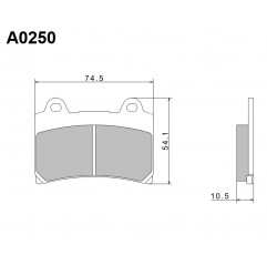 NISSIN KLOCKI HAMULCOWE KH123 PREMIUM SEMI-METALLIC (SPIEK METALICZNY) (ECE R90) (MADE IN JAPAN) (2P-228NS)