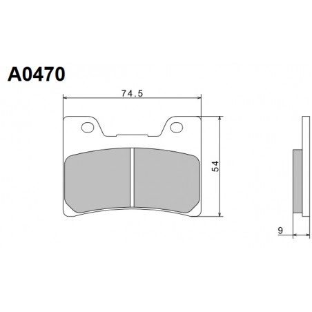 NISSIN KLOCKI HAMULCOWE KH160 PREMIUM SEMI-METALLIC (SPIEK METALICZNY) (ECE R90) (MADE IN JAPAN) (2P-251NS)