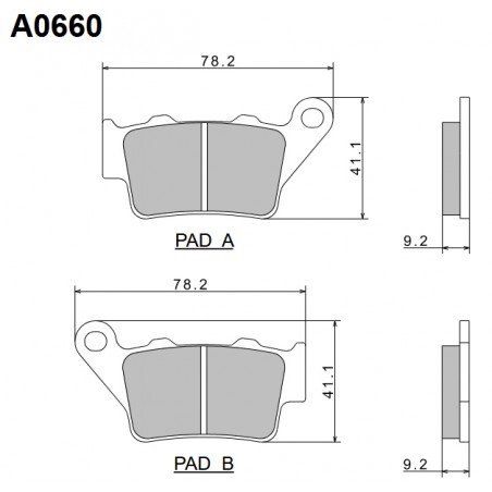 NISSIN KLOCKI HAMULCOWE KH208 PREMIUM SEMI-METALLIC (SPIEK METALICZNY) (ECE R90) (MADE IN JAPAN) (2P-275NS)