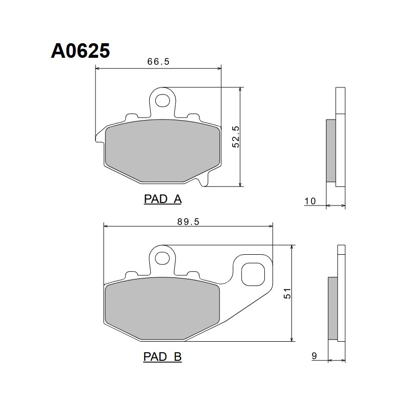 NISSIN KLOCKI HAMULCOWE KH192 PREMIUM SEMI-METALLIC (SPIEK METALICZNY) (ECE R90) (MADE IN JAPAN) (2P-269NS)
