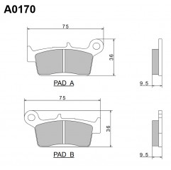 NISSIN KLOCKI HAMULCOWE KH131 PREMIUM SEMI-METALLIC (SPIEK METALICZNY) (ECE R90) (MADE IN JAPAN) (2P-219NS)