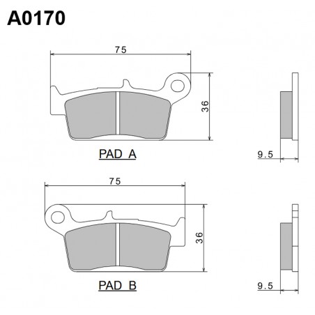 NISSIN KLOCKI HAMULCOWE KH131 PREMIUM SEMI-METALLIC (SPIEK METALICZNY) (ECE R90) (MADE IN JAPAN) (2P-219NS)