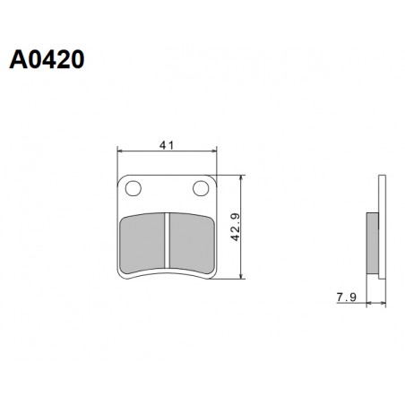 NISSIN KLOCKI HAMULCOWE KH257 PREMIUM SEMI-METALLIC (SPIEK METALICZNY) (ECE R90) (MADE IN JAPAN) (2P-246NS)