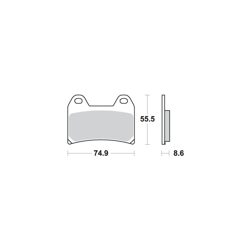 SBS KLOCKI HAMULCOWE KH244 TRACK&SPORT SINTER KOLOR ZŁOTY 706RST (ZAMIENIA MIESZANKĘ RS)