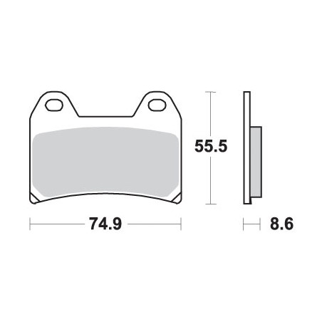 SBS KLOCKI HAMULCOWE KH244 TRACK&SPORT SINTER KOLOR ZŁOTY 706RST (ZAMIENIA MIESZANKĘ RS)