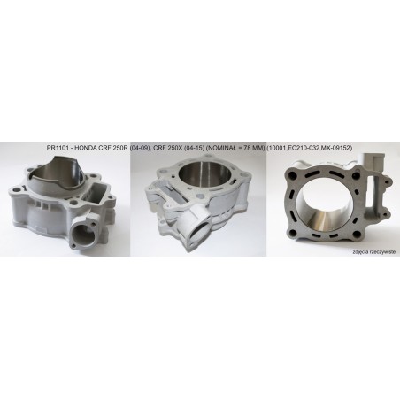 PROMX CYLINDER HONDA CRF 250 R '04-'09 , CRF 250 X '04-'17 (STD 78MM) NICASIL