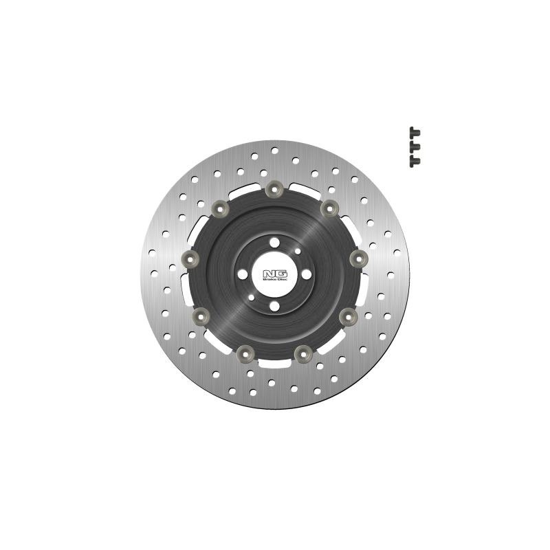 NG 2021/06 TARCZA HAMULCOWA TYŁ BMW K1200LT/R1200C/CL '97-09 (285X51,1X7MM) (4X12,8MM) PŁYWAJĄCA (ŚRODEK ALUMINIOWY)