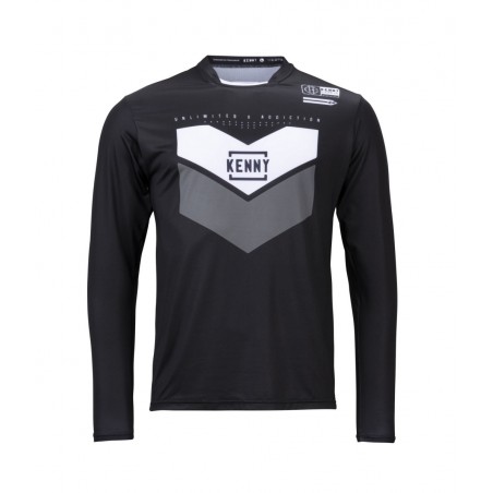 KENNY RACING KOSZULKA ROWEROWA MTB MODEL PROLIGHT BLACK/GREY KOLOR CZARNY/SZARY/BIAŁY ROZMIAR XL