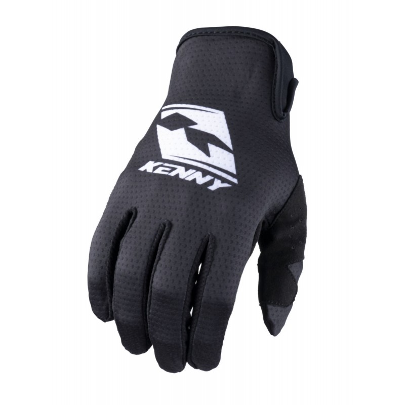 KENNY RACING RĘKAWICE CROSS/ENDURO/ROWEROWE MTB MODEL RACE BLACK KOLOR CZARNY/BIAŁY ROZMIAR M