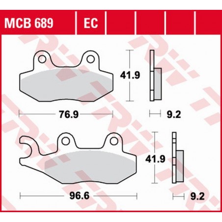 TRW LUCAS NOWY TOWAR 2021/6 KLOCKI HAMULCOWE KH228 ORGANIC HONDA CA / CMX REBEL 95-96, KYMCO 50 / 125 00-17 PRZÓD