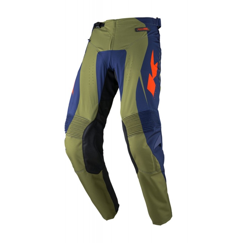 KENNY RACING SPODNIE CROSS/ENDURO MODEL PERFORMANCE SOLID KAKI KOLOR ZIELONY/NIEBIESKI ROZMIAR 30