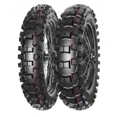 MITAS OPONA 90/100-12 TERRA FORCE-MX IT PIT CROSS (CZERWONO-NIEBIESKI PASEK) 46M TT TYŁ DOT 2025 (DOT:JXDP) (ZAMIENNIK:70000999)
