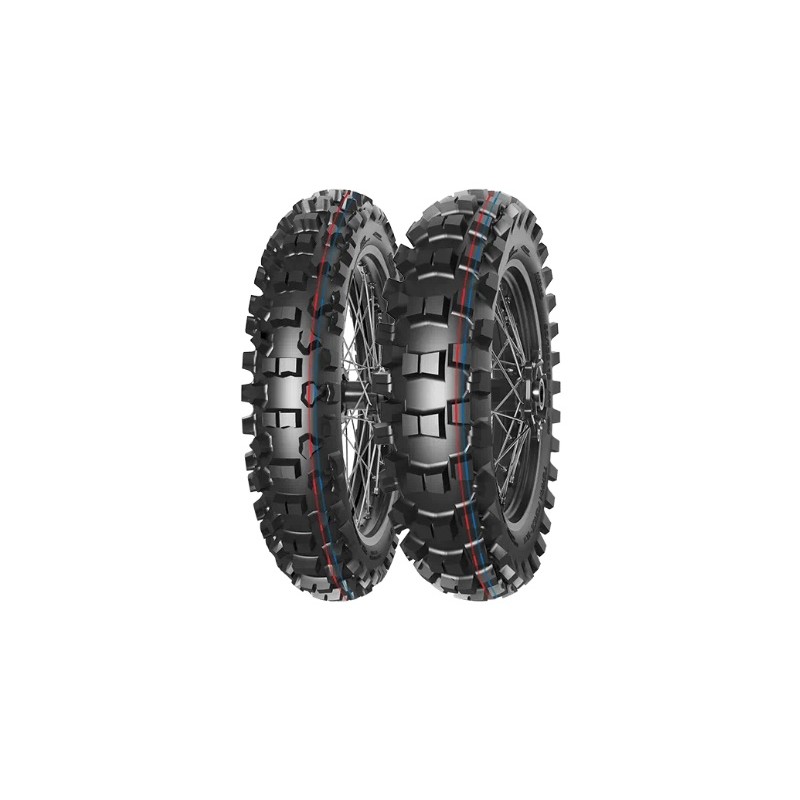 MITAS OPONA 90/100-12 TERRA FORCE-MX IT PIT CROSS (CZERWONO-NIEBIESKI PASEK) 46M TT TYŁ DOT 2025 (DOT:JXDP) (ZAMIENNIK:70000999)