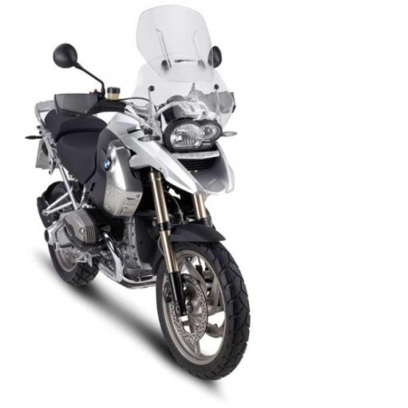 KAPPA SZYBA (DWUCZĘŚCIOWA KOMPLETNA) BMW R 1200 GS (04-12) REGULOWANA AIRFLOW PRZEZROCZYSTA - ZASTĘPUJE KAF330