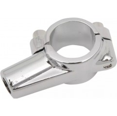 EMGO 2025/02 UCHWYT LUSTERKA Z OBEJMĄ NA KIEROWNICĘ 22MM (7/8") CHROMOWANY (WZÓR YAMAHA)