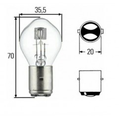 HELLA ŻARÓWKA S2 45/40W 12V BA20D