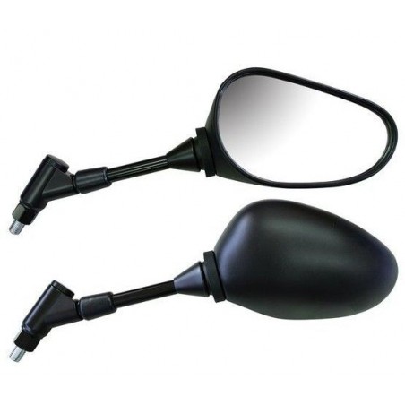 EMGO 2025/02 LUSTERKO YAMAHA XJ6N '14-'16, FZ8 FAZER '13-'15 PRAWE (OEM: 20S-26280-10) KOLOR CZARNY (WZÓR ORYGINAŁU) (HOMOLOGACJ