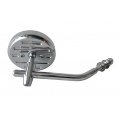 EMGO 2025/02 LUSTERKO HARLEY DAVIDSON 3" OKRĄGŁE CUSTOM BUFALO CHROMOWANE PRAWE / LEWE (GWINT PRAWY M10)